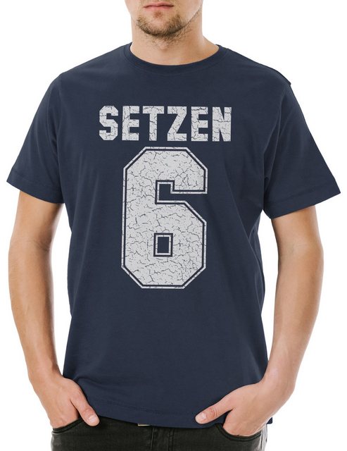 Urban Backwoods Print-Shirt Setzen 6 Herren T-Shirt Note Schulnote Schule S günstig online kaufen