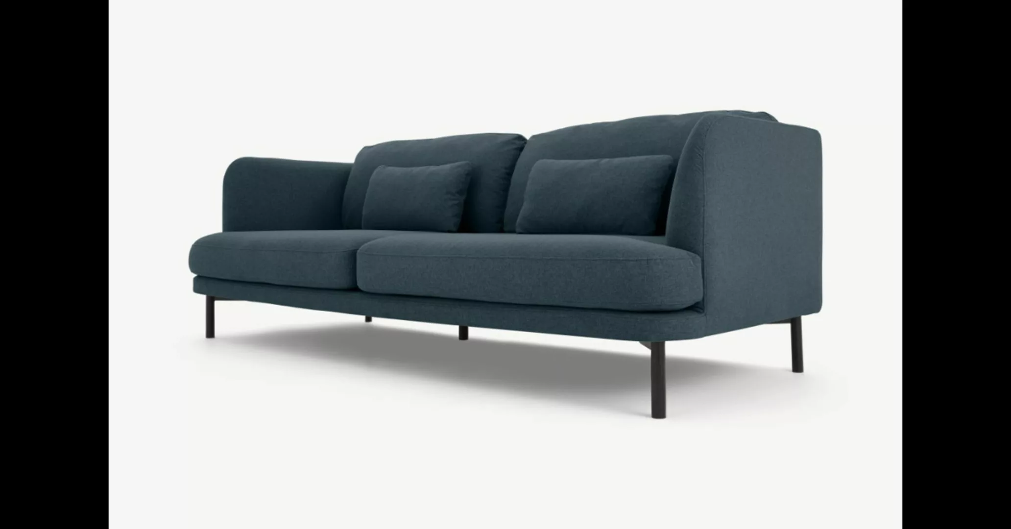 Herman 3-Sitzer Sofa, Aegaeisblau - MADE.com günstig online kaufen