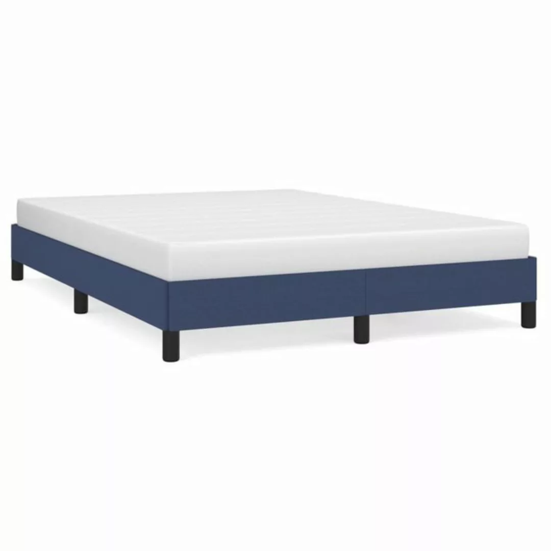 furnicato Bett Bettgestell Blau 140x190 cm Stoff günstig online kaufen