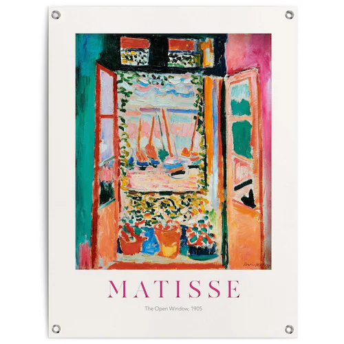 Reinders Poster "Henri Matisse Window", Outdoor für Garten oder Balkon günstig online kaufen