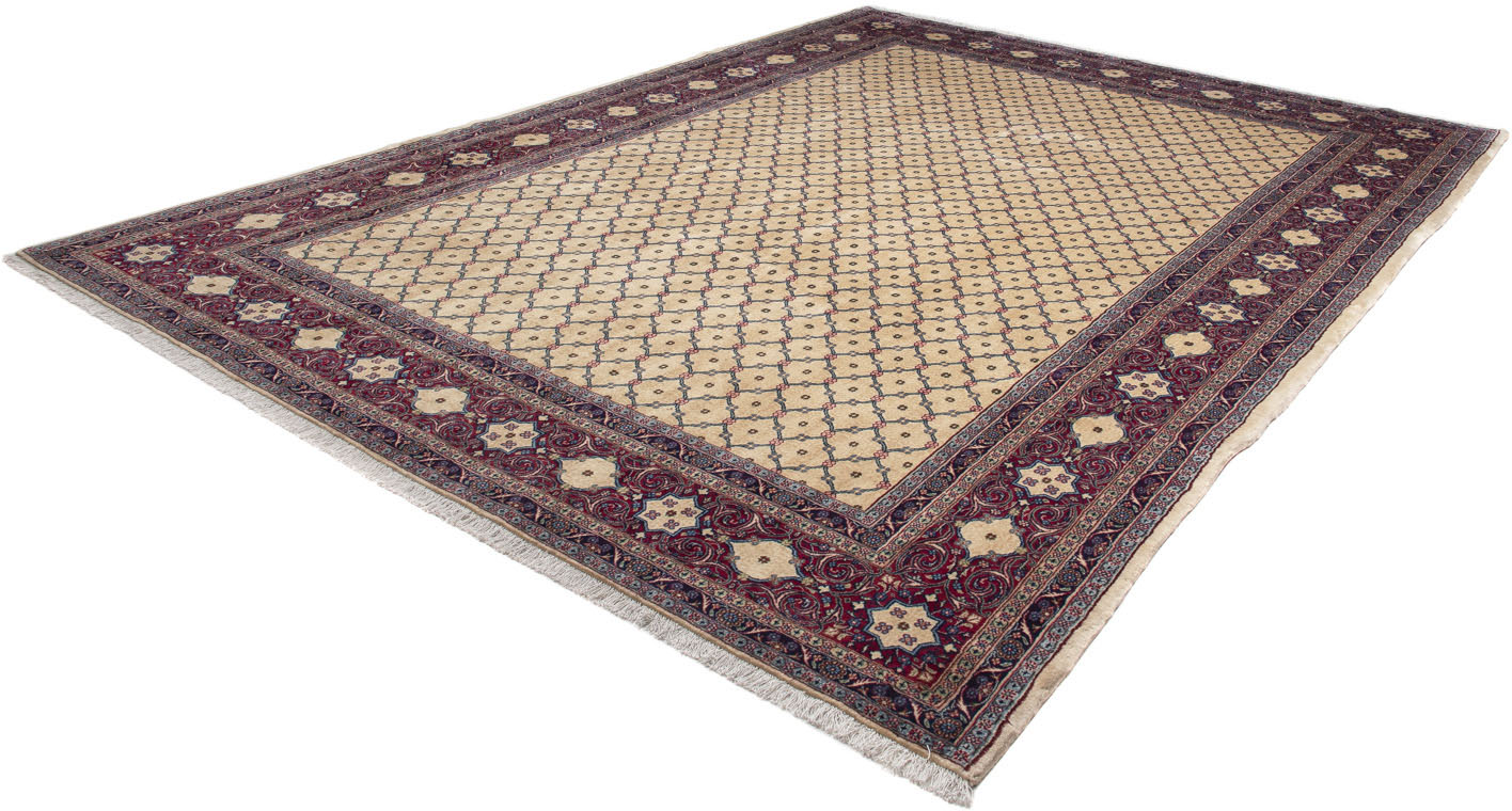 morgenland Wollteppich »Täbriz Stark Gemustert Beige 346 x 239 cm«, rechtec günstig online kaufen