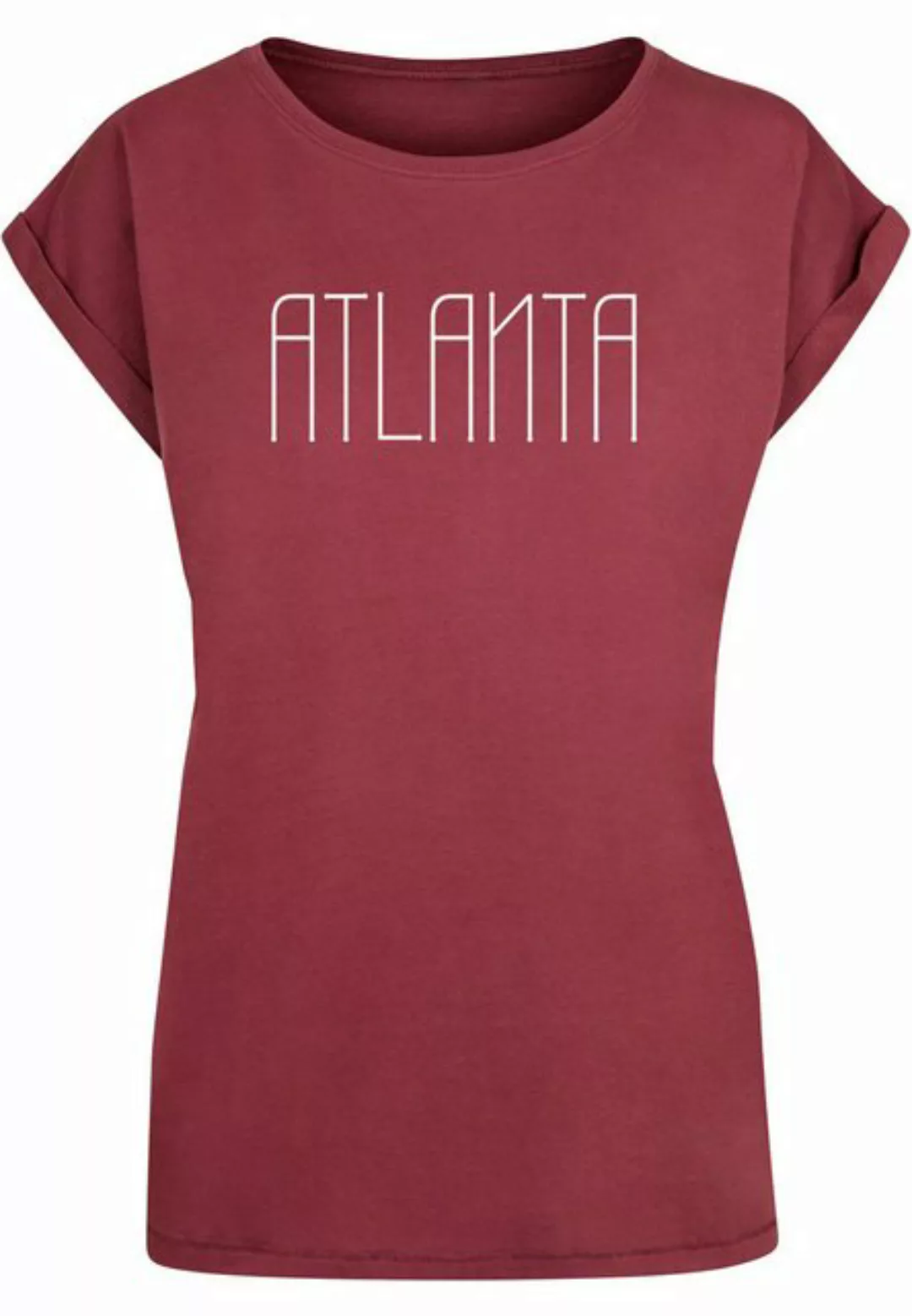 Merchcode T-Shirt Merchcode Damen Ladies Atlanta X Extended Shoulder Tee (1 günstig online kaufen