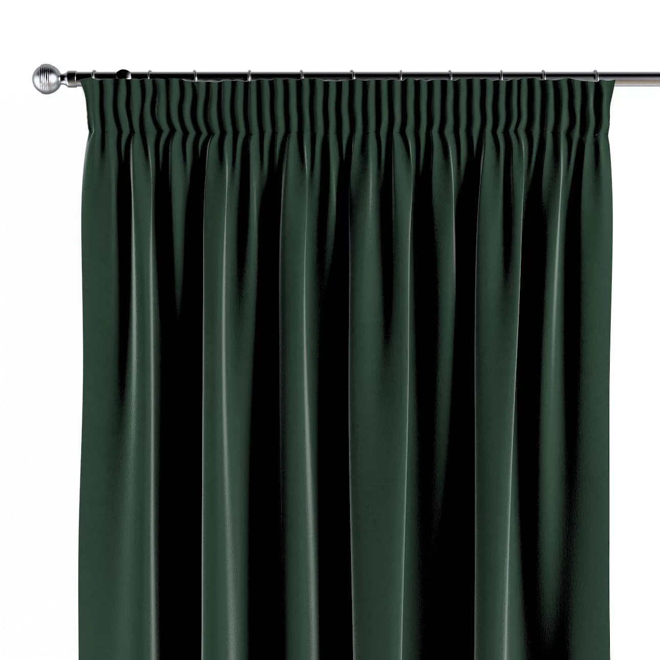 Vorhang mit Kräuselband, moosgrün, Crema (180-63) günstig online kaufen