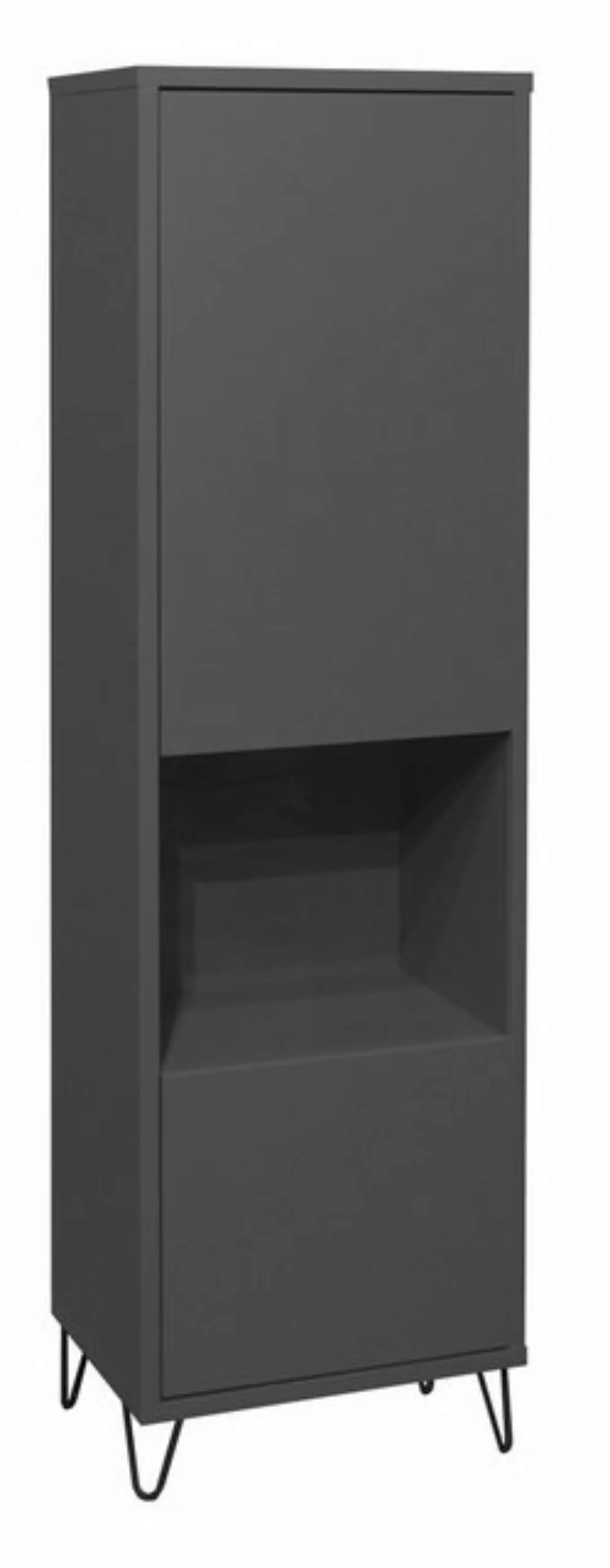 58 aufm Kessel Vitrine mit Tür Erna 41x32x147 Hängevitrine Wandschrank Anth günstig online kaufen