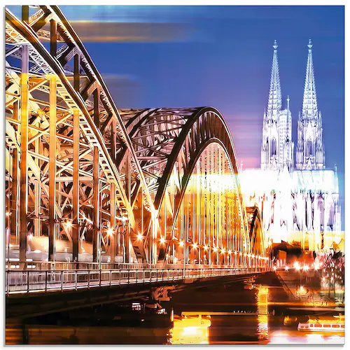 Artland Glasbild »Köln Skyline Abstrakte Collage 10«, Brücken, (1 St.), in günstig online kaufen