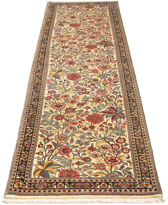 morgenland Orientteppich »Perser - Ghom - 265 x 70 cm - beige«, rechteckig, günstig online kaufen