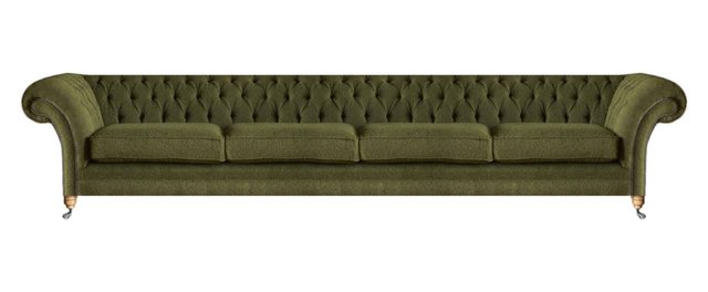 JVmoebel Chesterfield-Sofa Grün Modern Sofa Viersitzer Couch Wohnzimmer Pol günstig online kaufen