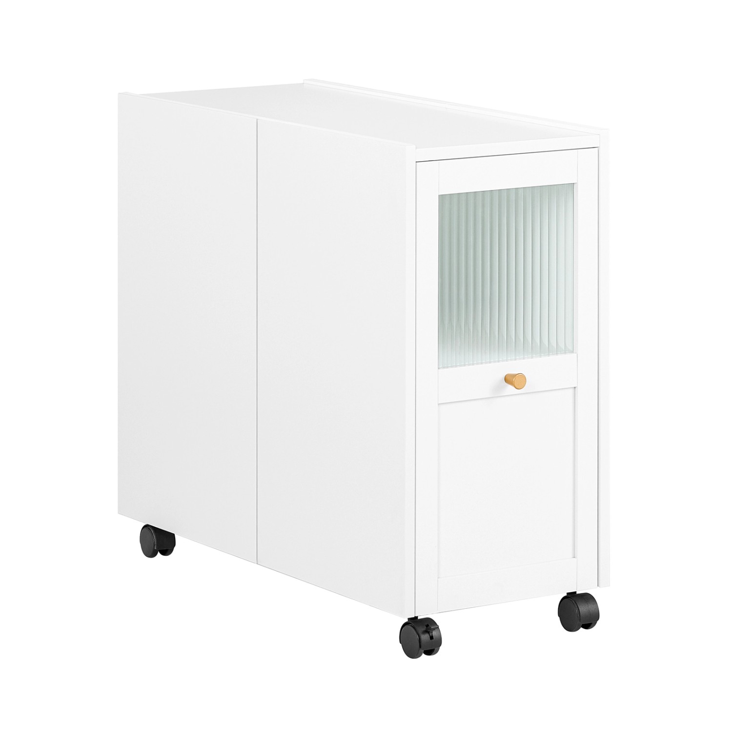 SoBuy Beistelltisch mit Schublade Couchtisch mit Rollen Aktenschrank FBT150 günstig online kaufen