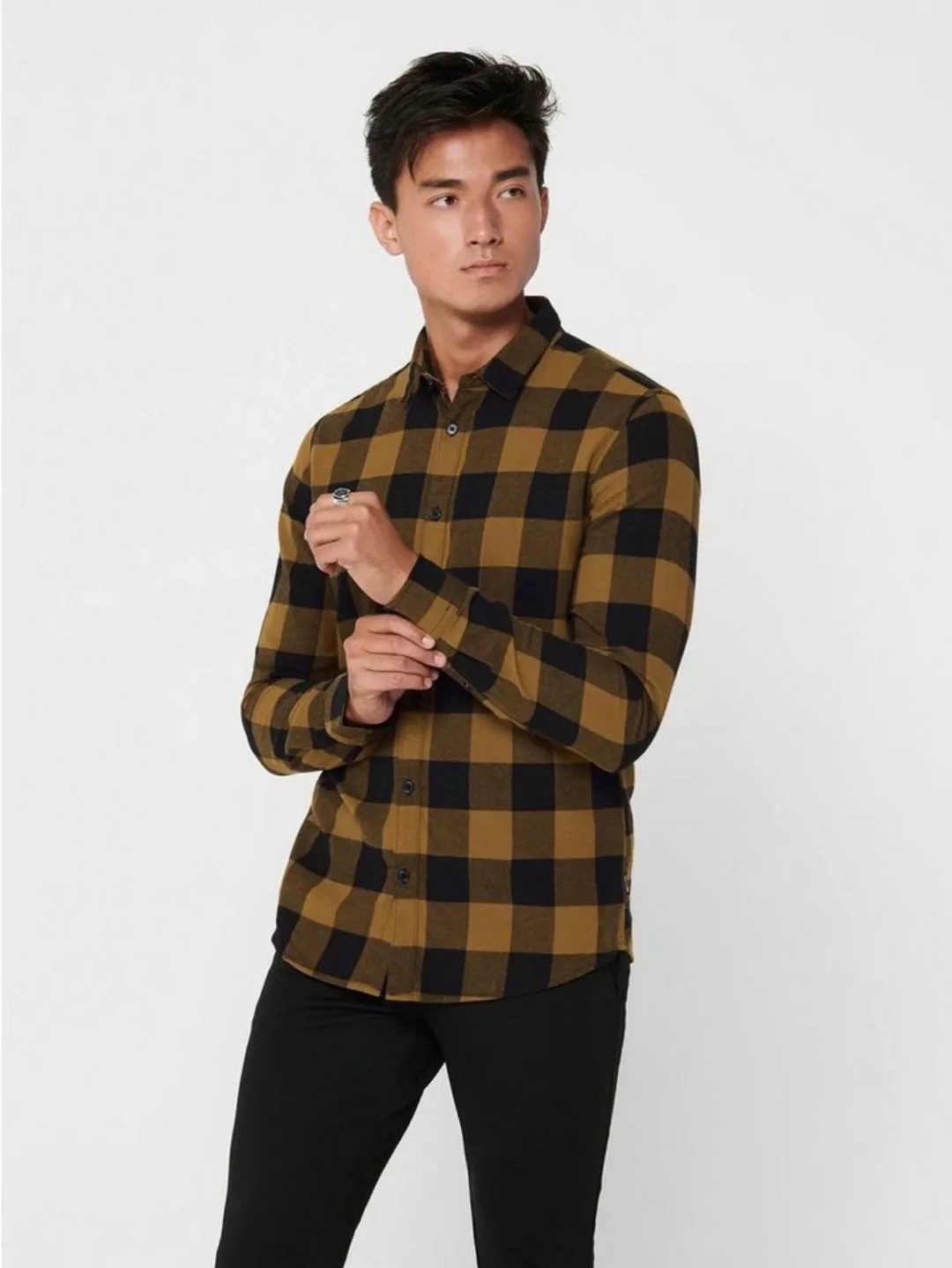 Only & Sons Herren Freizeithemd ONSGUDMUND LS CHECKED SHIRT günstig online kaufen