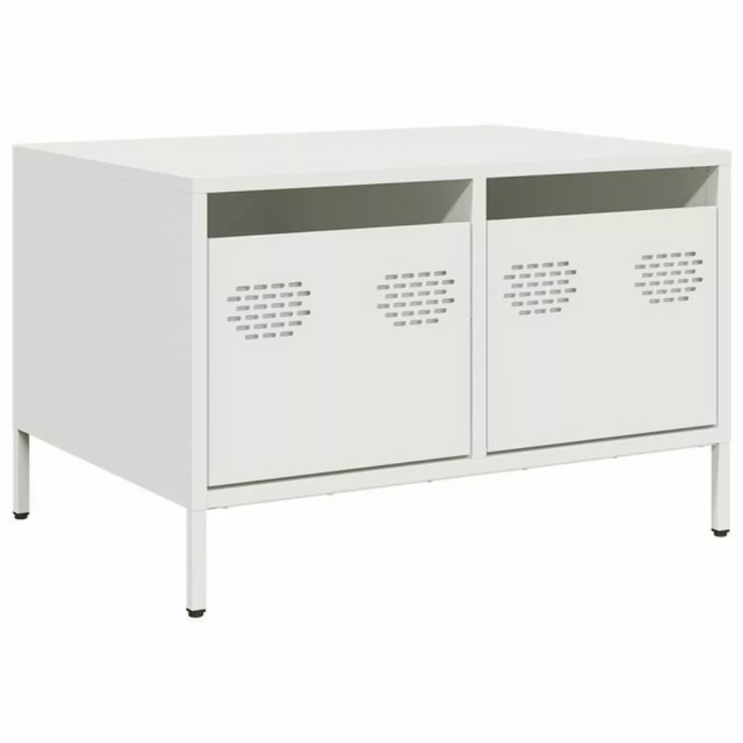 vidaXL Schrankmodule TV-Schrank Weiß 68x50x43,5 cm Kaltgewalzter Stahl günstig online kaufen