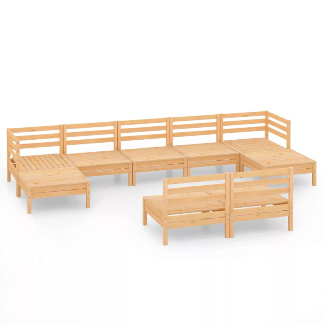 9-tlg. Garten-lounge-set Massivholz Kiefer günstig online kaufen