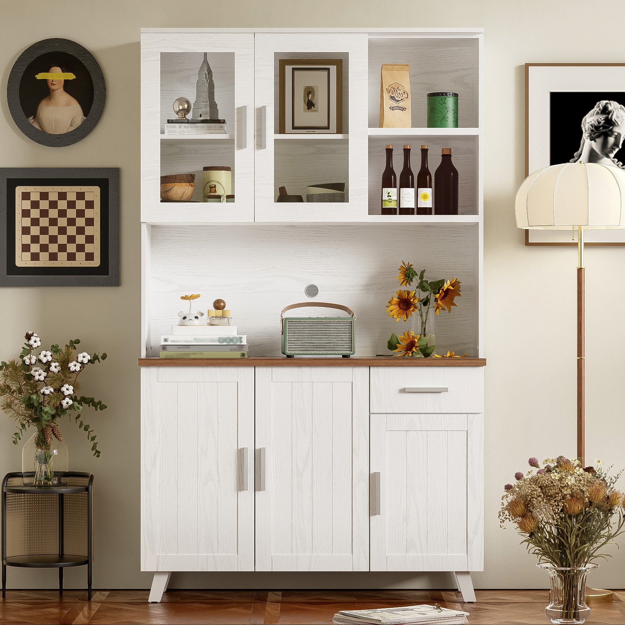 Furnishings Home Buffet Küchenschrank Hochschrank (114 günstig online kaufen