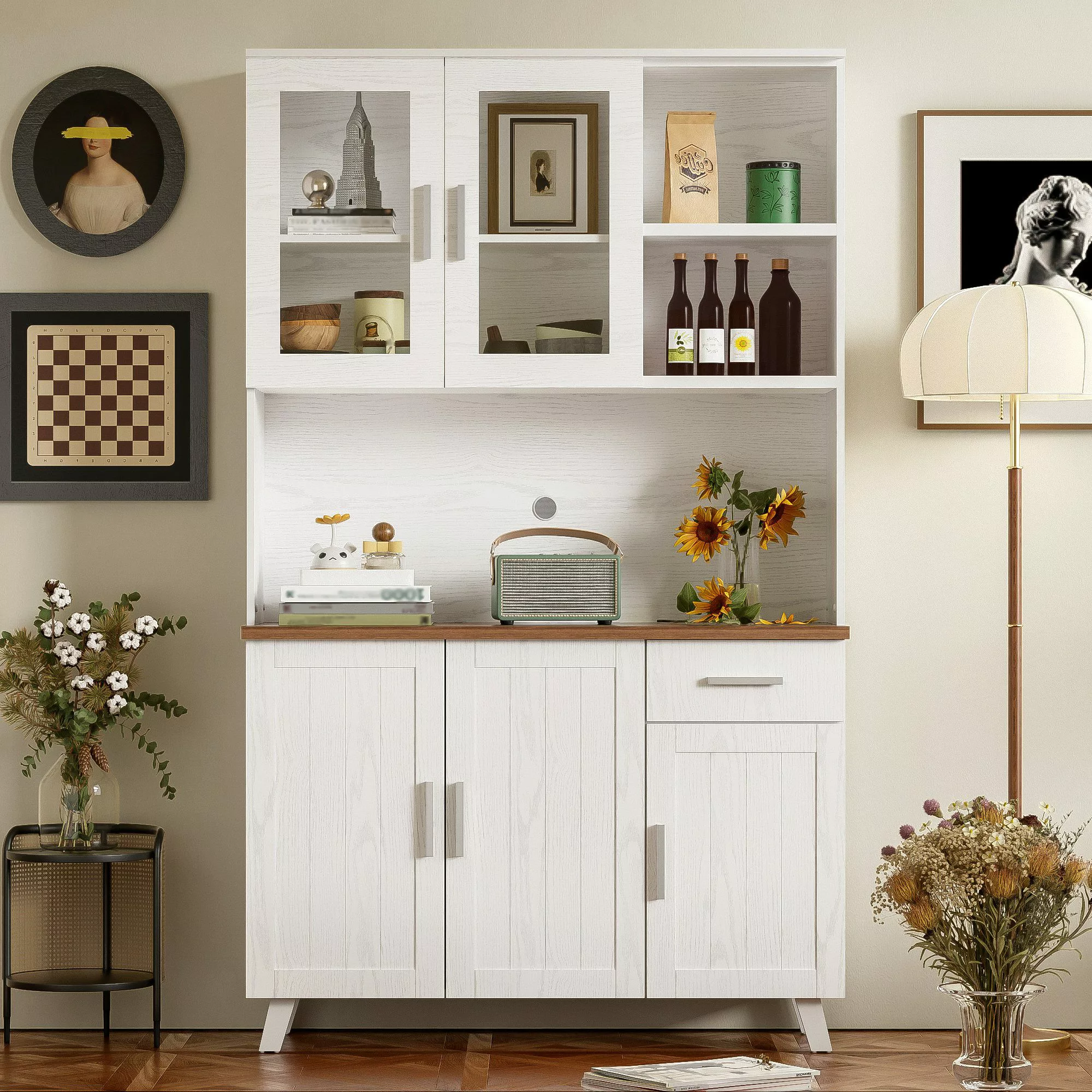 Furnishings Home Buffet Küchenschrank Hochschrank (114 günstig online kaufen