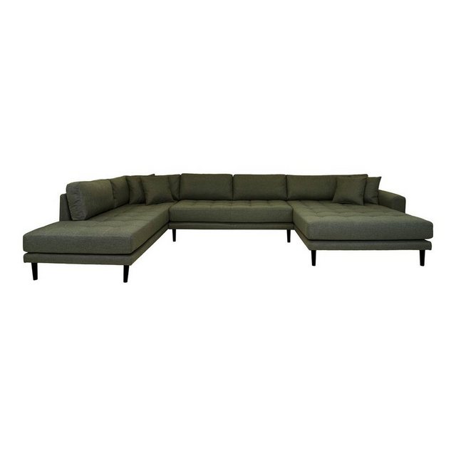 ebuy24 Sofa Lido Sofa Usofa links gewendet 4 Kissen grün., 1 Teile günstig online kaufen