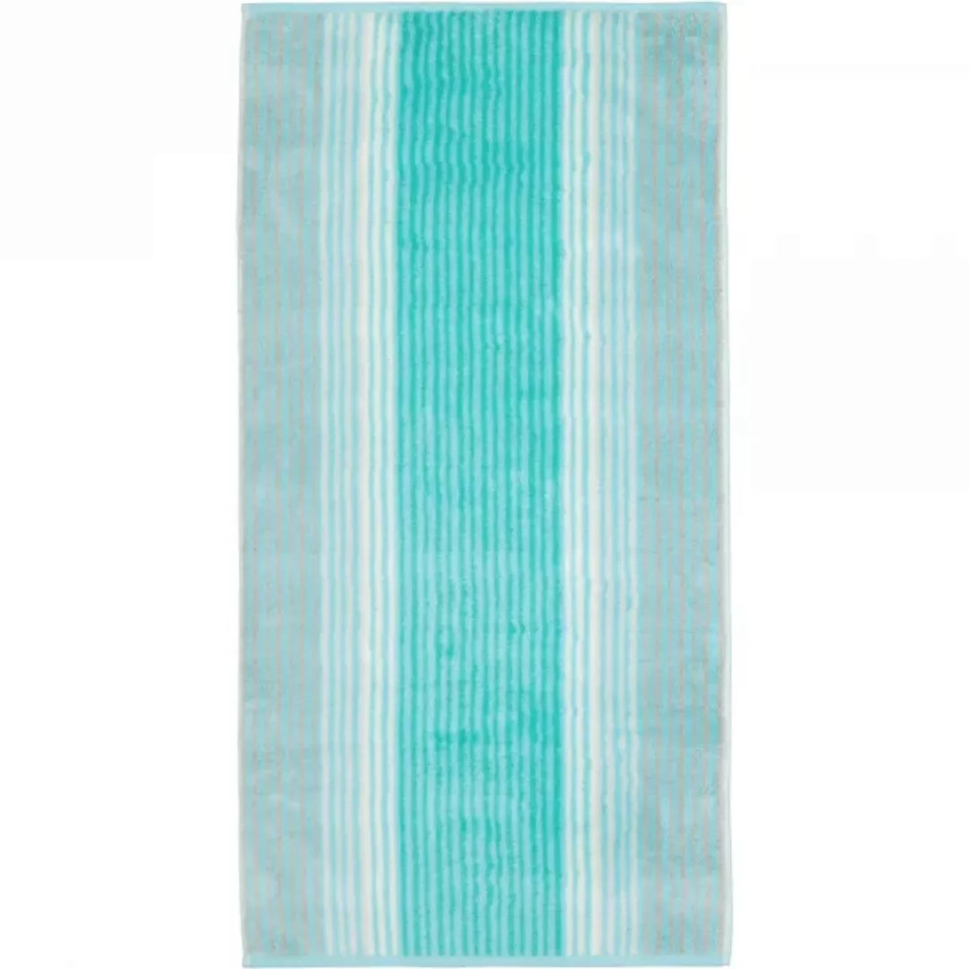 Cawö Handtücher Noblesse Cashmere Streifen 1056 mint - 14 Handtücher blau G günstig online kaufen