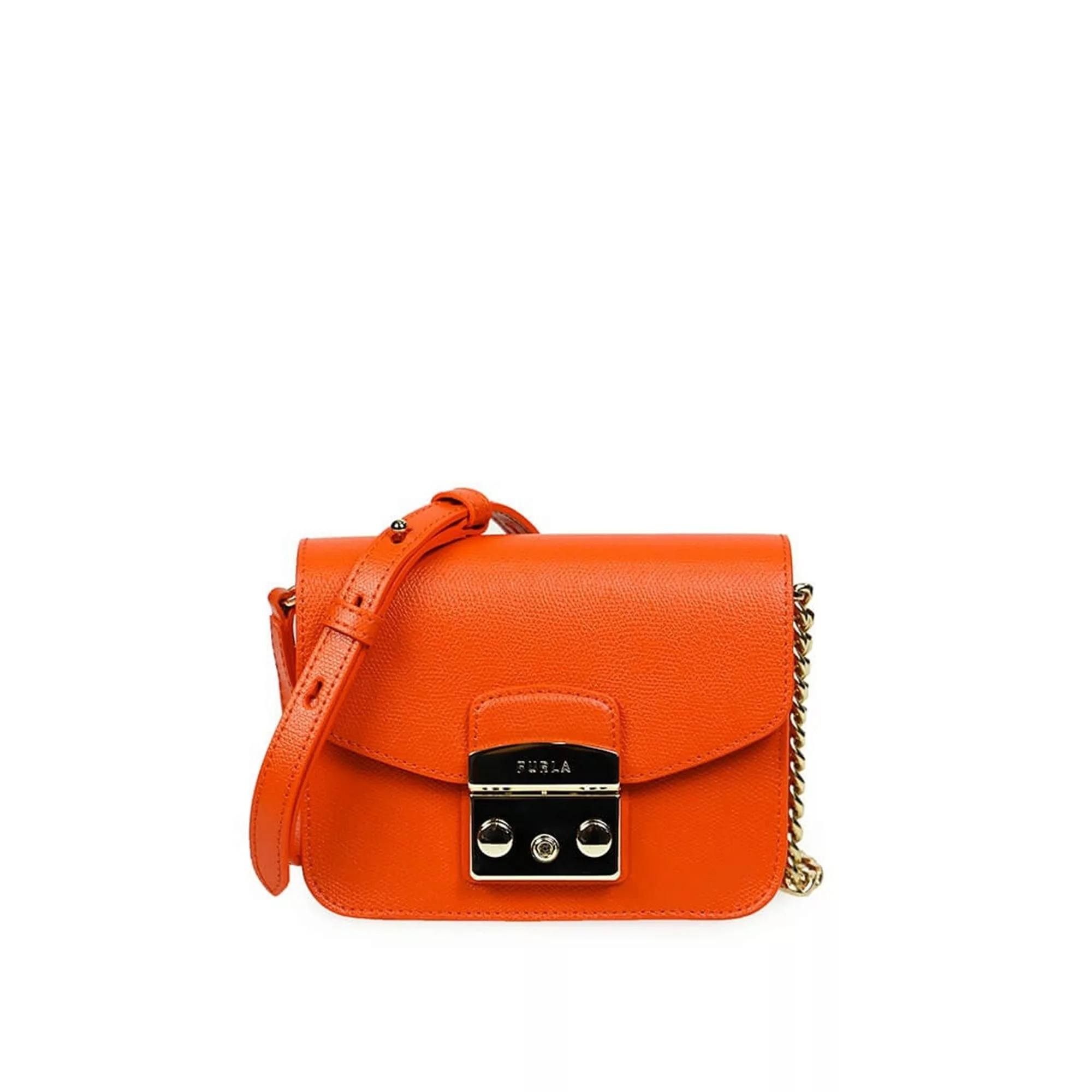 FURLA Umhängetaschen Damen orange Pelle Saffiano günstig online kaufen