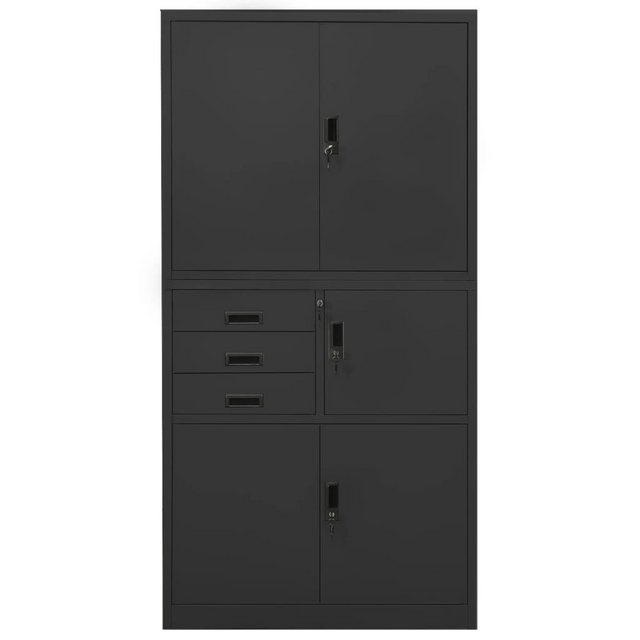 Büroschrank Anthrazit 90x40x180 Cm Stahl günstig online kaufen