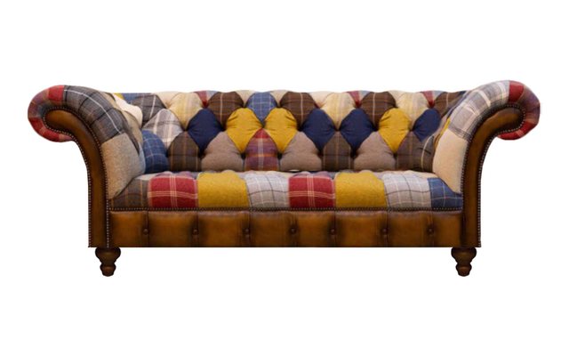 JVmoebel Chesterfield-Sofa Neu Mehrfarbig Sofa Zweisitzer Couch Designer So günstig online kaufen