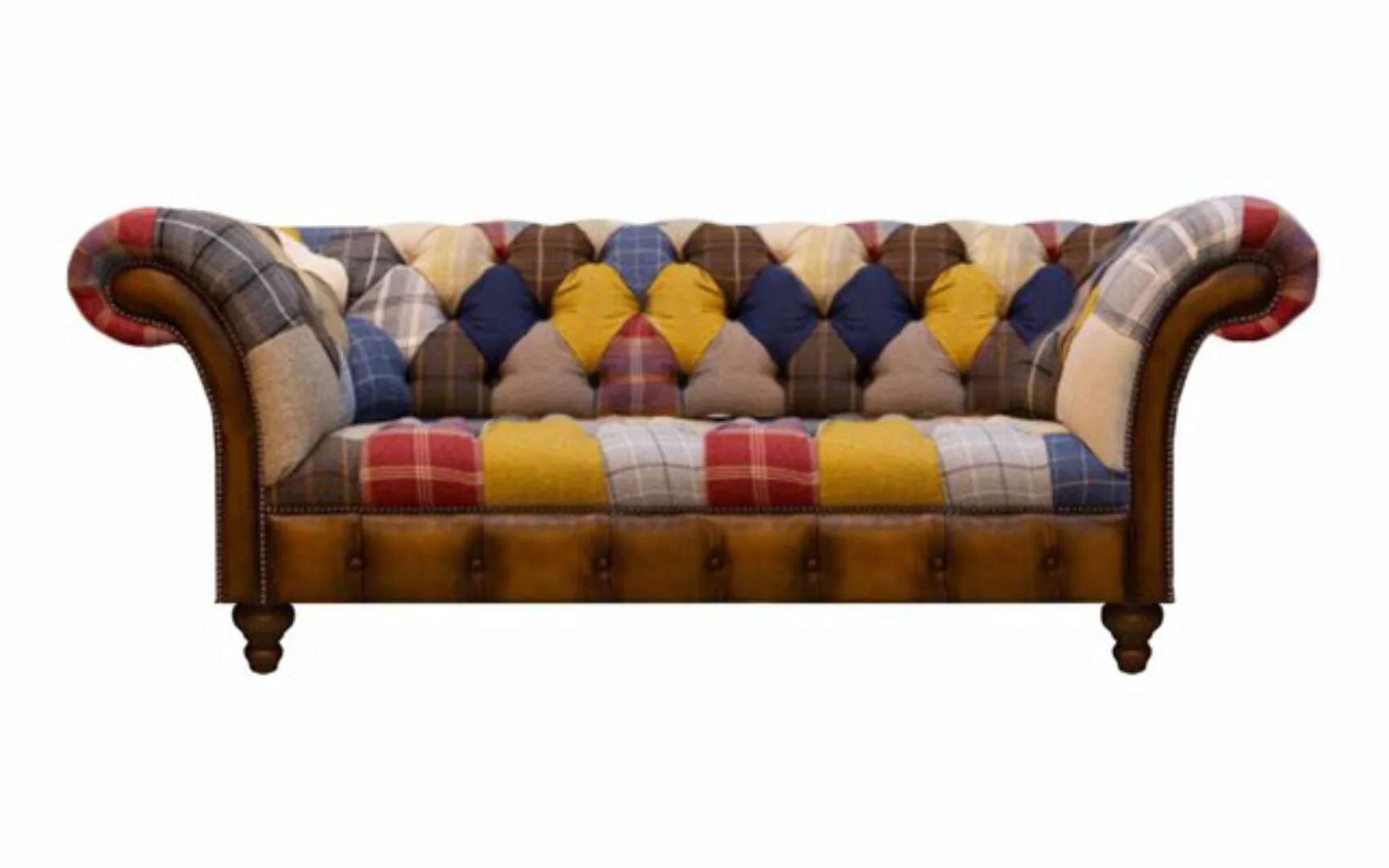 JVmoebel Chesterfield-Sofa Neu Mehrfarbig Sofa Zweisitzer Couch Designer So günstig online kaufen