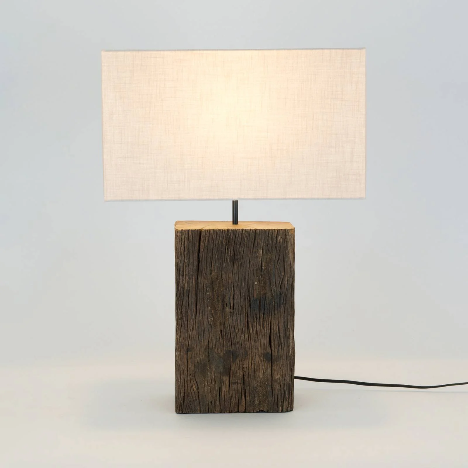Tischleuchte Montecristo, holzfarben/beige, Höhe 59 cm, Holz günstig online kaufen