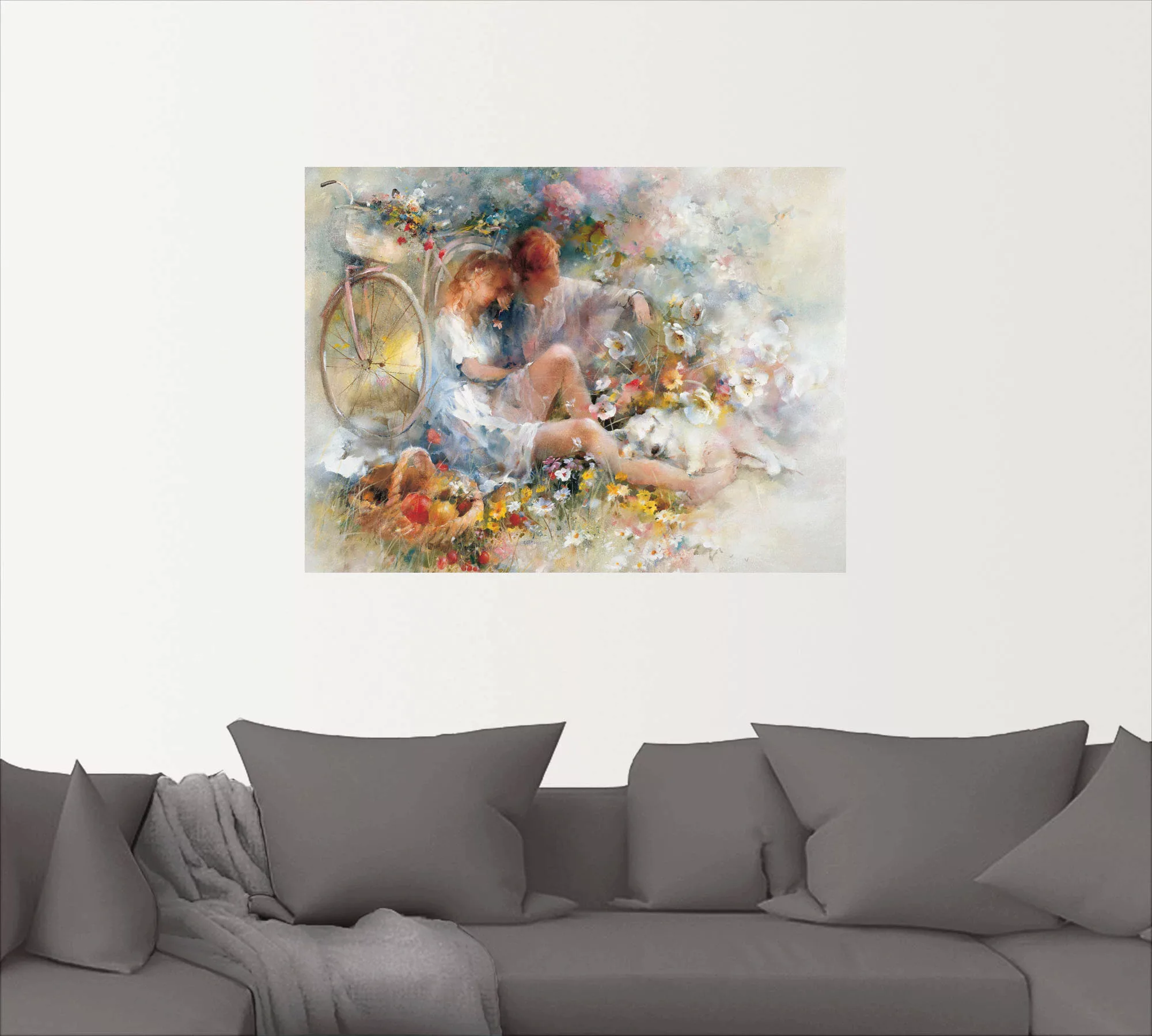 Artland Wandbild "Reise im Frühjahr", Paar, (1 St.), als Leinwandbild, Post günstig online kaufen