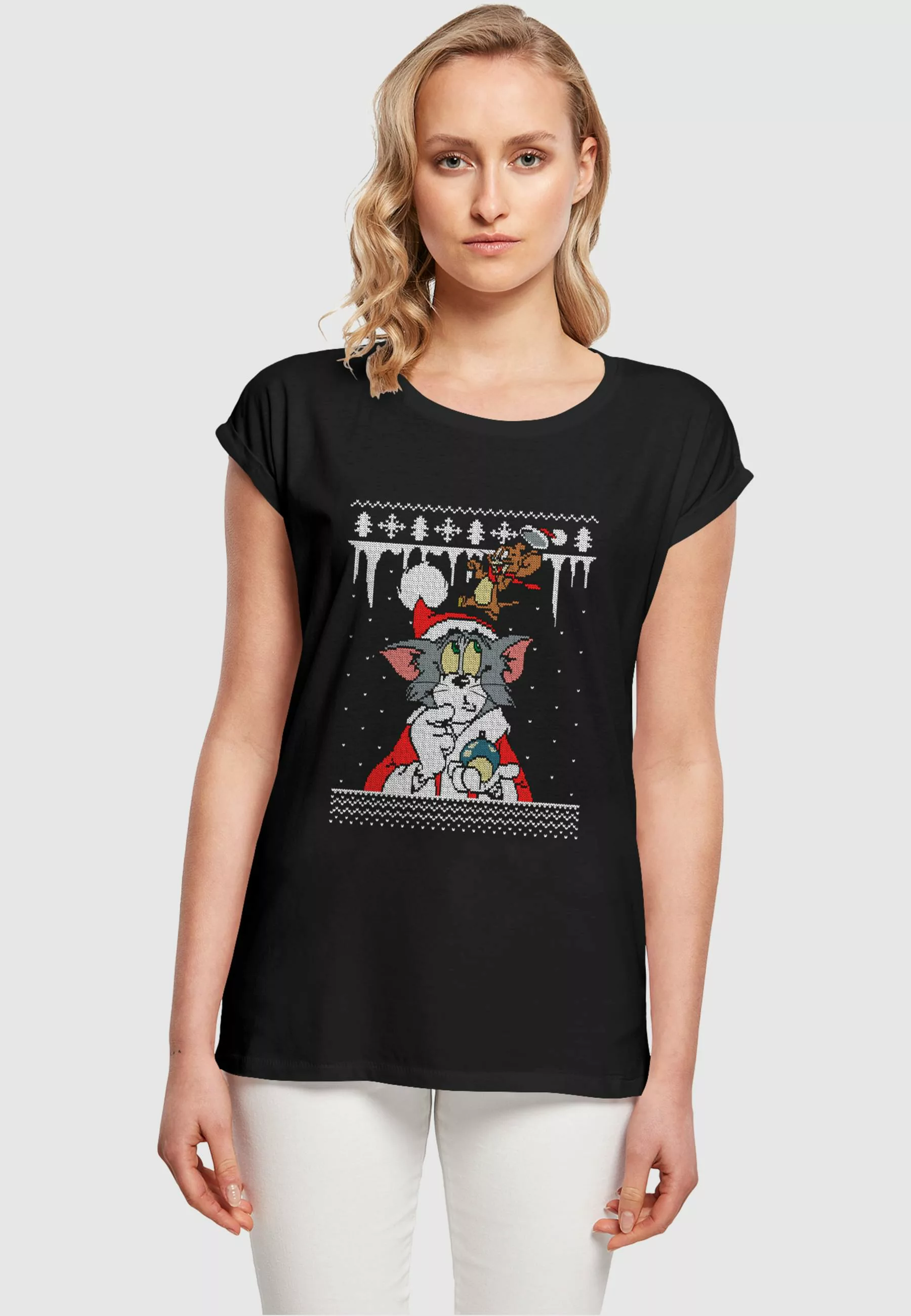 ABSOLUTE CULT T-Shirt "ABSOLUTE CULT Damen Ladies Tom and Jerry - Fair Isle günstig online kaufen