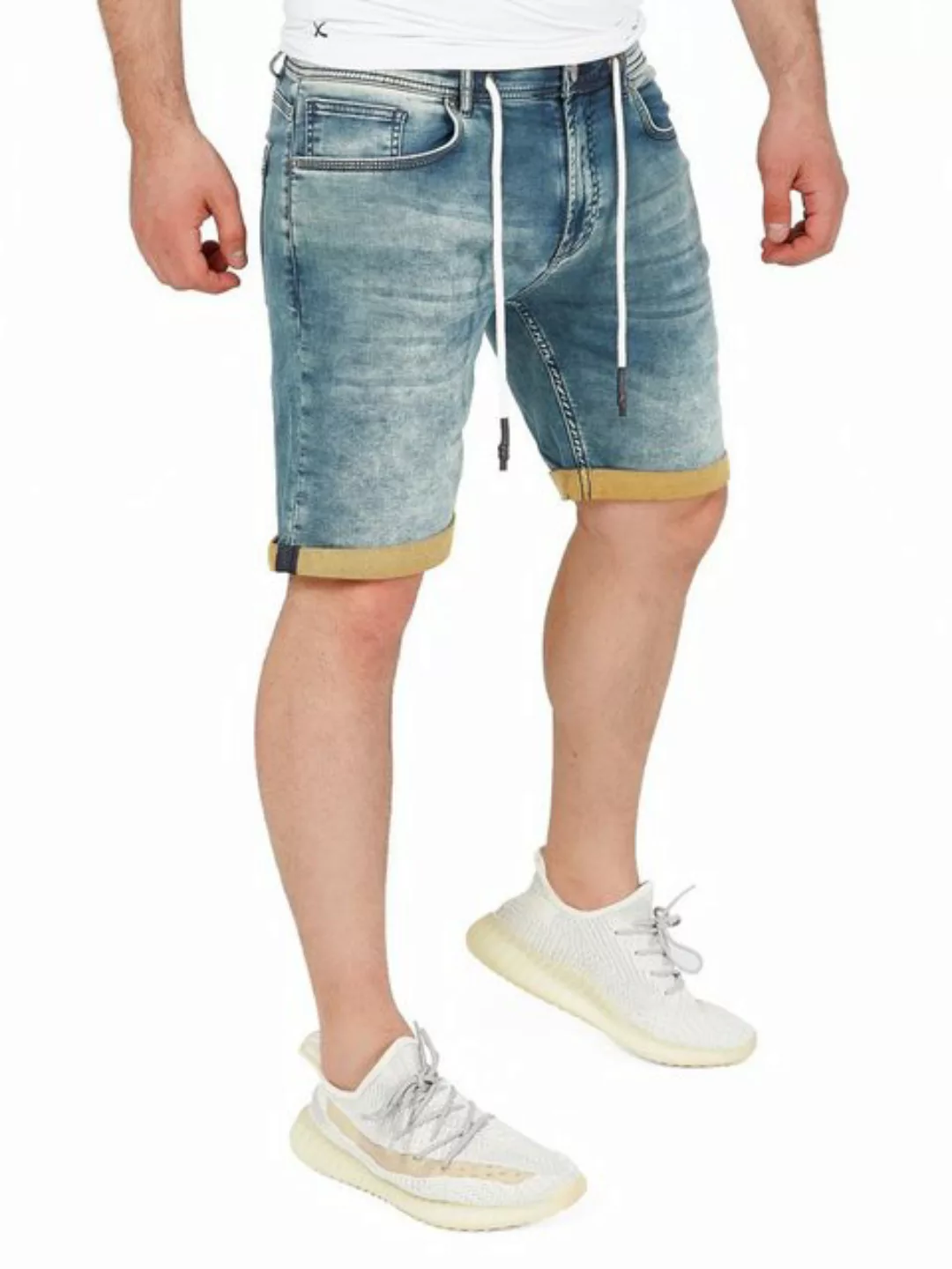 Yazubi Jeansshorts Henry lässige Sweatshorts mit Stretchanteil günstig online kaufen