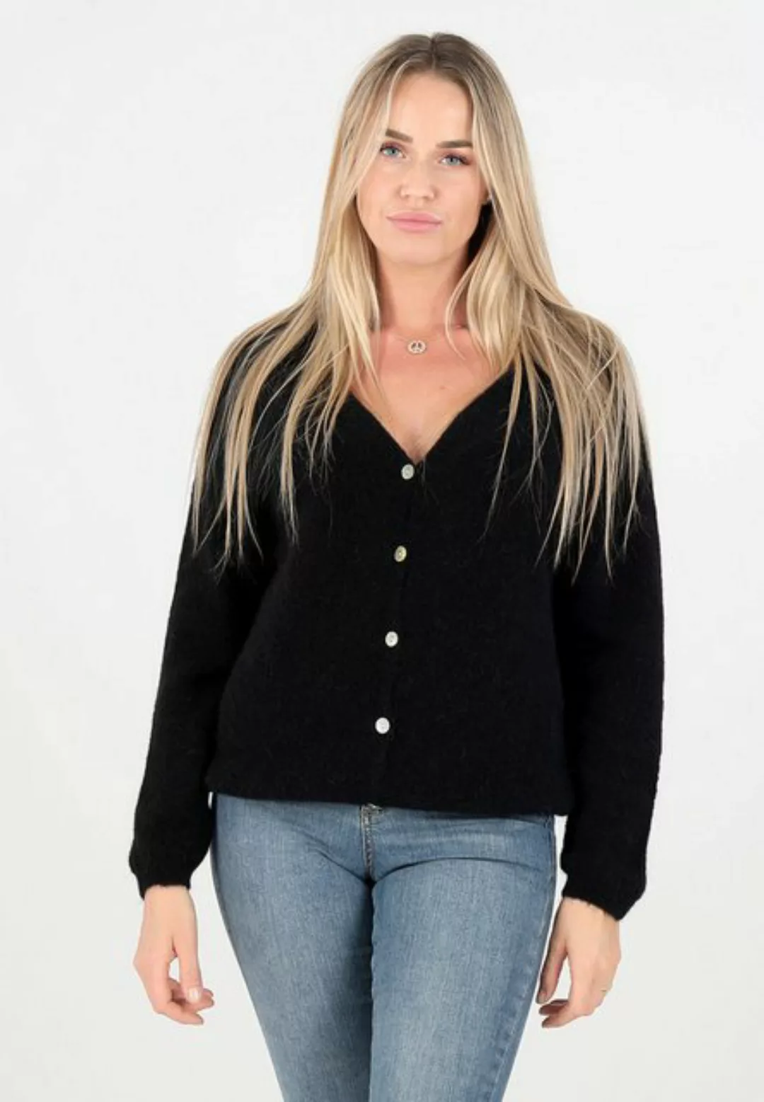 YC Fashion & Style Cardigan Luxuriöser Kuschel Cardigan in Unifarbe, mit Kn günstig online kaufen