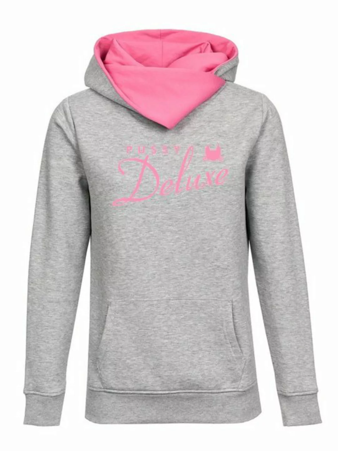 Pussy Deluxe Schalkragenpullover Logo günstig online kaufen