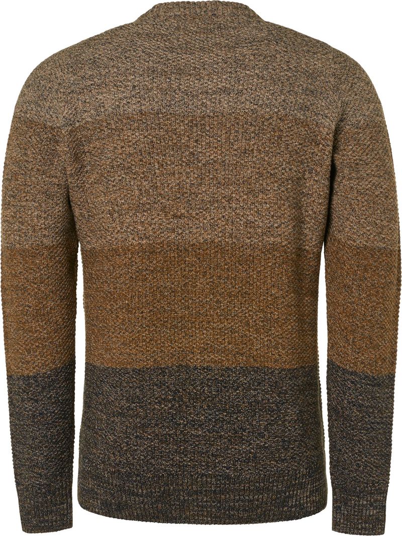 No Excess Knitted Pullover Braun - Größe 3XL günstig online kaufen