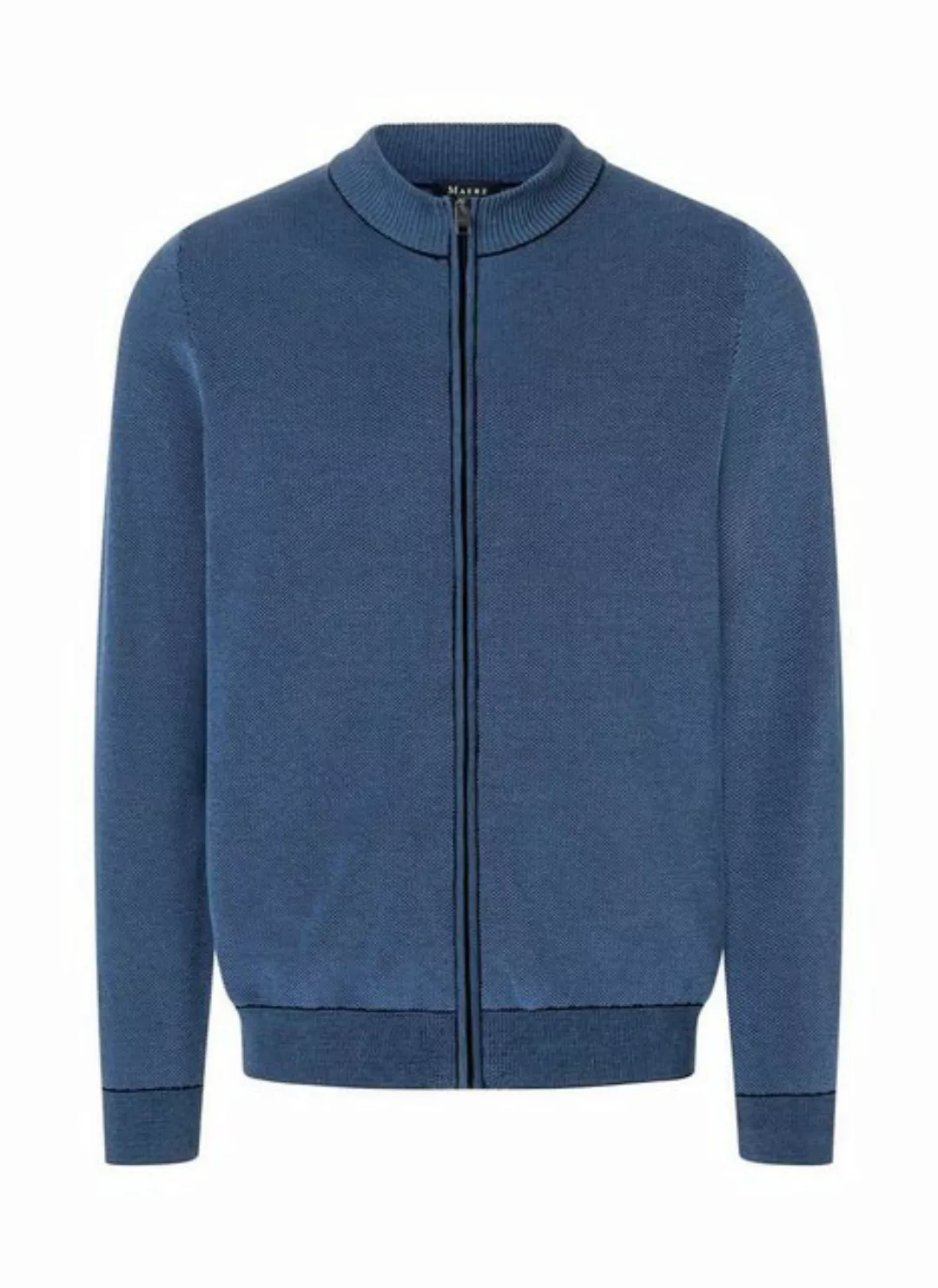 MAERZ Muenchen Strickjacke MAERZ Strickjacke blau Strukturmuster günstig online kaufen