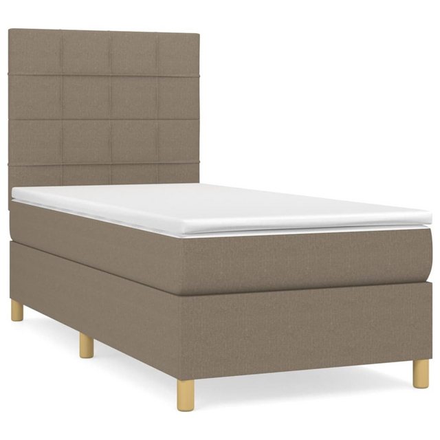 vidaXL Boxspringbett Bett Boxspringbett mit Matratze Stoff (100x 200 cm, Ta günstig online kaufen