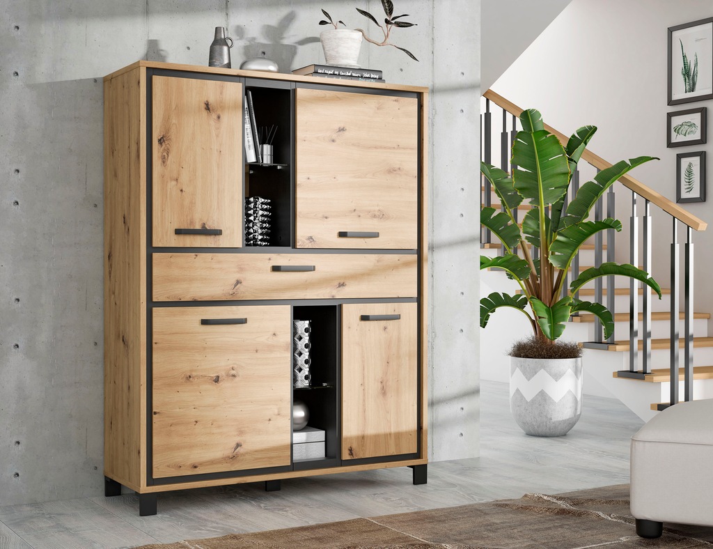 FORTE Highboard "Trondheim", Höhe 161 cm günstig online kaufen