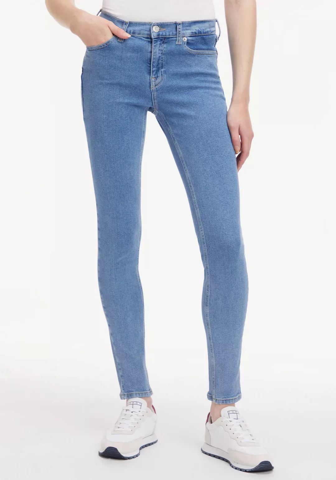 Tommy Jeans Skinny-fit-Jeans "Nora", mit Tommy Jeans Label-Badge & Passe hi günstig online kaufen