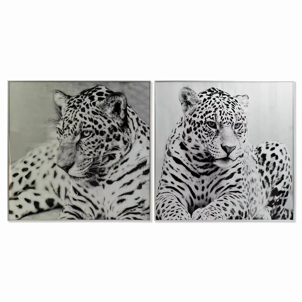 Bild Dkd Home Decor Leopard Kolonial (100 X 2,5 X 100 Cm) (2 Stück) günstig online kaufen