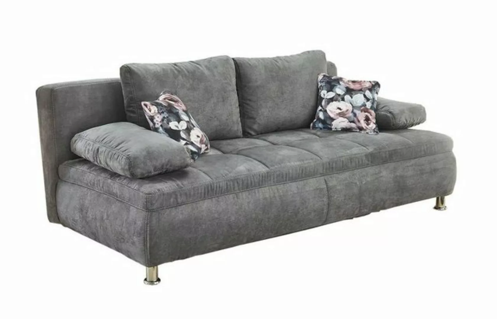 Jockenhöfer Gruppe Schlafsofa ANTONIO, B 204 cm x T 100 cm, Grau, Mikrofase günstig online kaufen