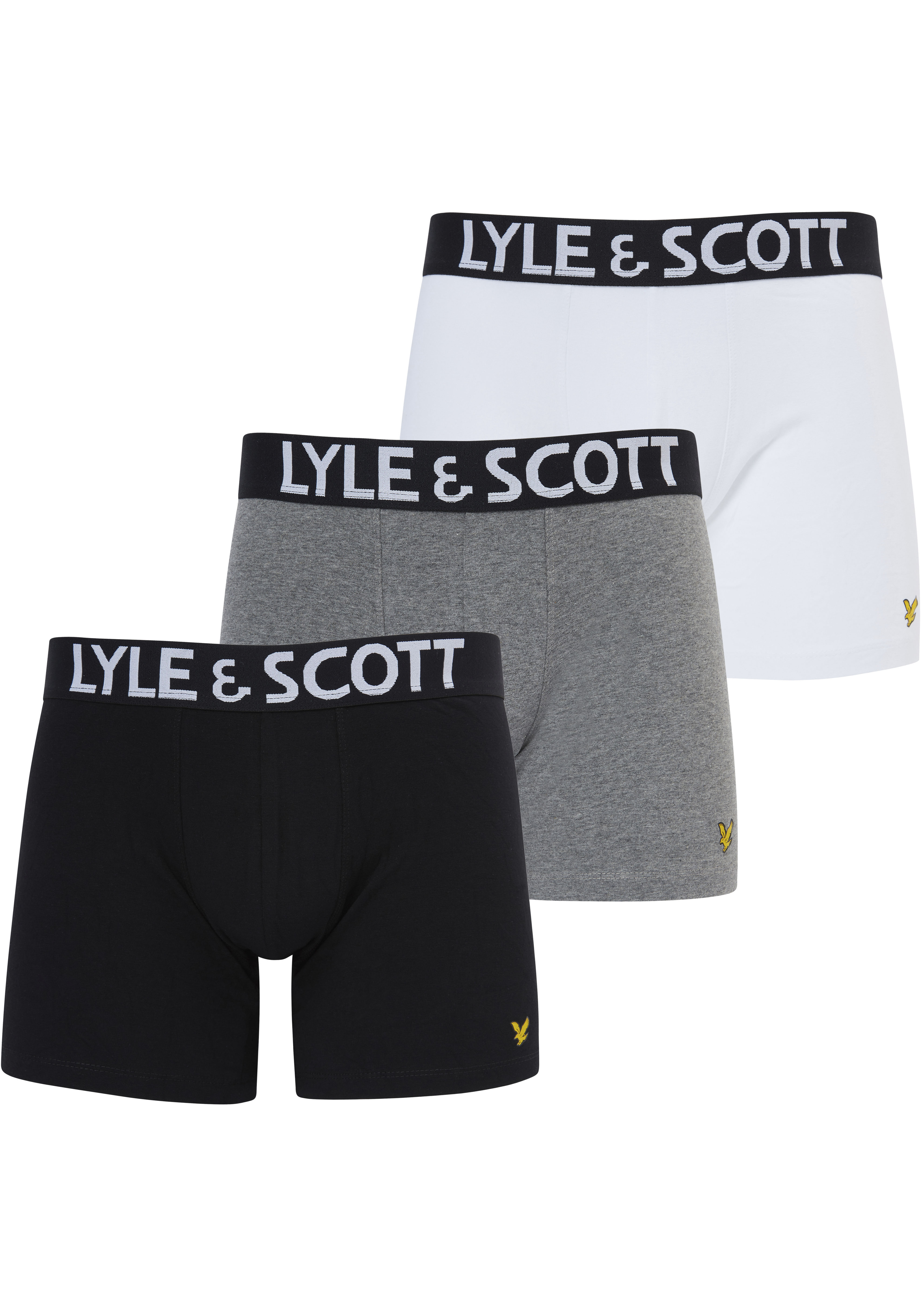 Lyle & Scott Boxershorts, (Packung, 3 St.), mit Logo-Elastikbund günstig online kaufen