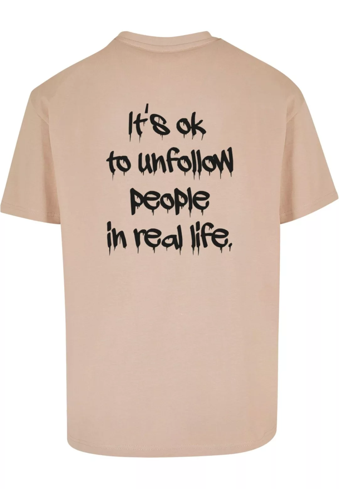 Merchcode T-Shirt "Merchcode Herren Unfollow front X Oversize Tee", (1 tlg. günstig online kaufen