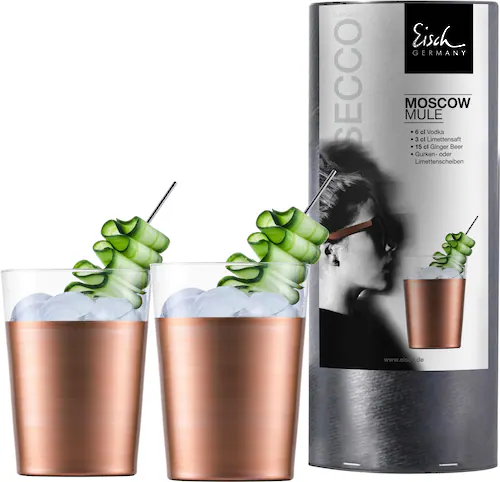 Eisch Germany Cocktailglas »Secco Flavoured Moscow Mule«, (Set, 2 tlg.), bl günstig online kaufen
