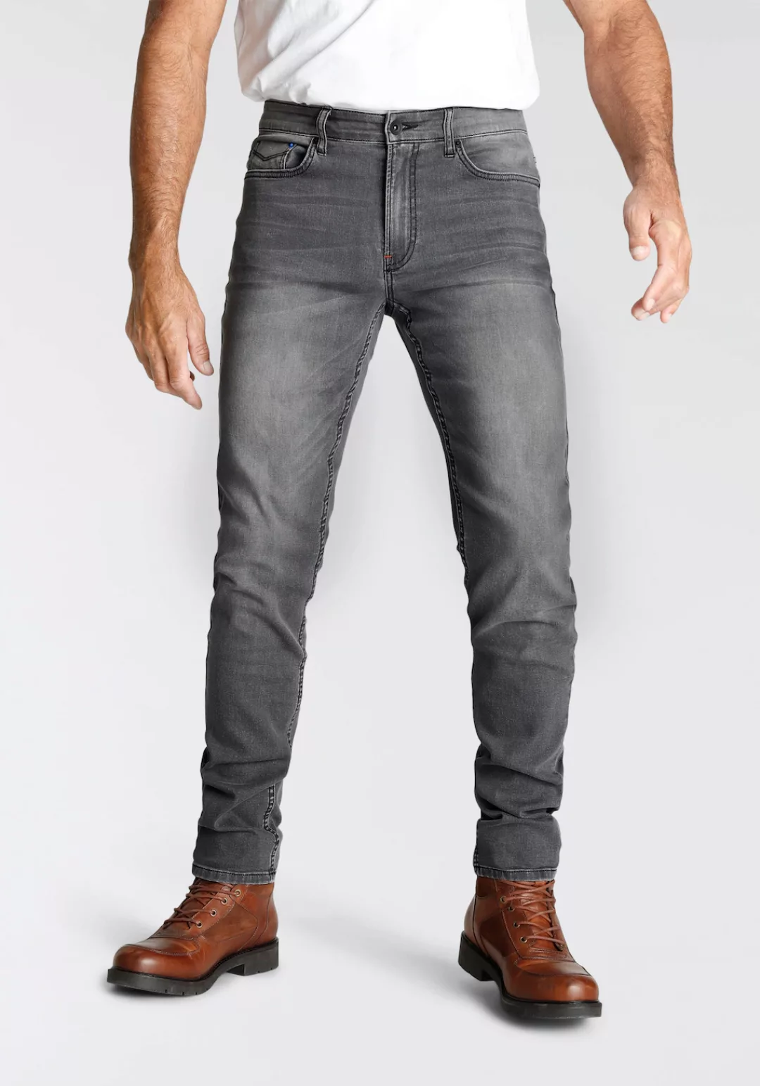 H.I.S Slim-fit-Jeans "FLUSH", schmale Beinform, mit Used-Effekten, niedrige günstig online kaufen