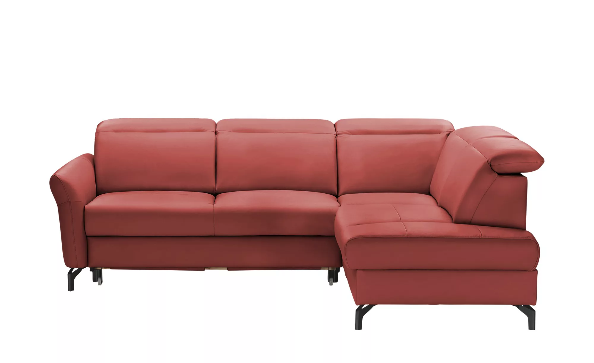 uno Ecksofa  Basel ¦ rot ¦ Maße (cm): B: 243 H: 100 T: 200 Polstermöbel > S günstig online kaufen