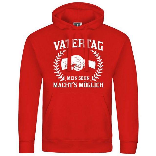 deinshirt Kapuzenpullover Herren Kapuzenpullover Vatertag mein Sohn machts günstig online kaufen