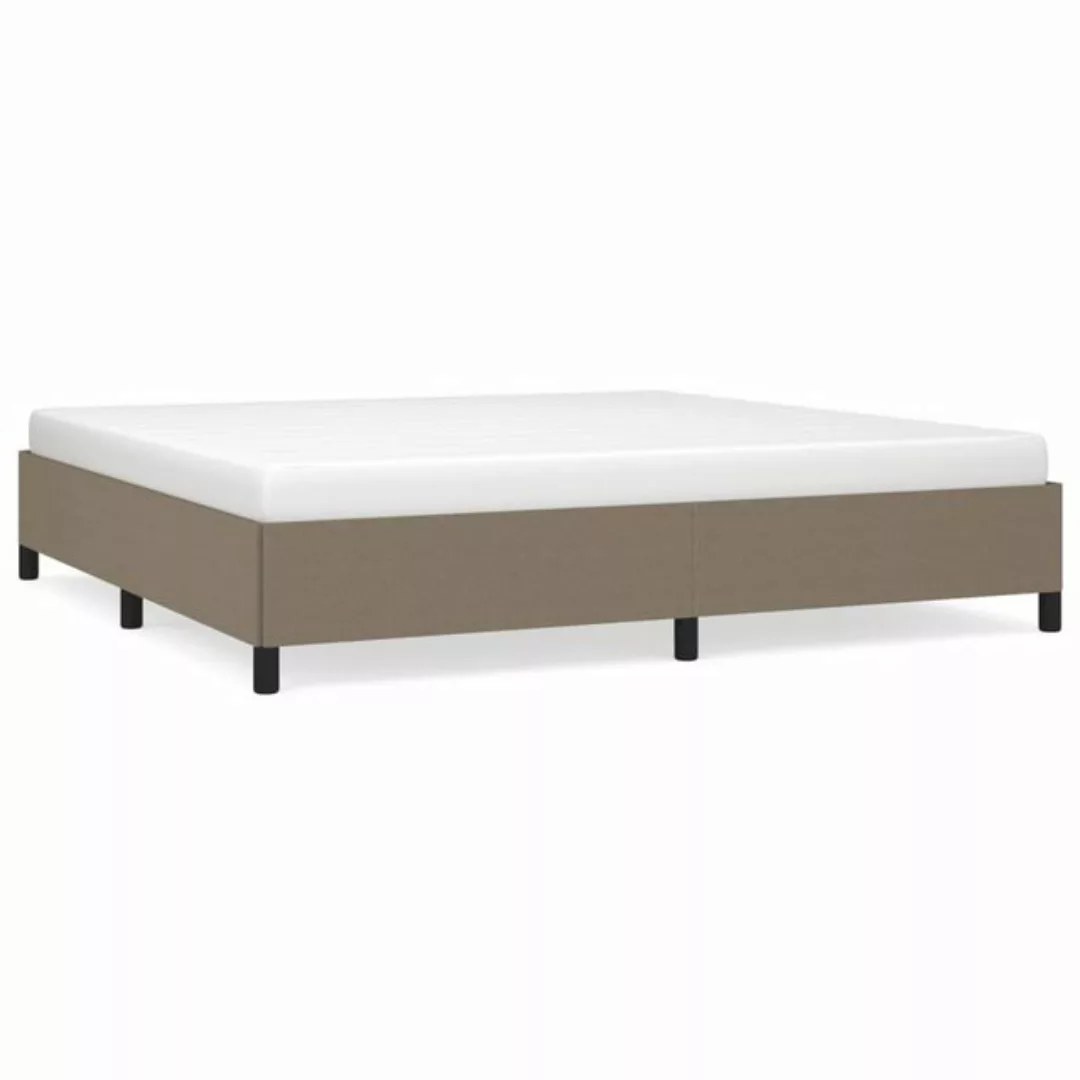 furnicato Bettgestell ohne Matratze Taupe 200x200 cm Stoff (1-tlg) günstig online kaufen