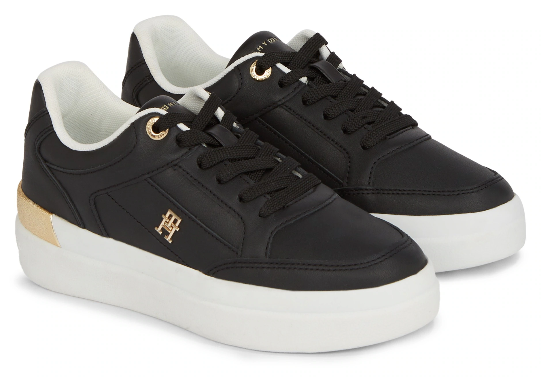 Tommy Hilfiger Plateausneaker "LUX HARDWARE COURT SNEAKER", Plateau, Freize günstig online kaufen