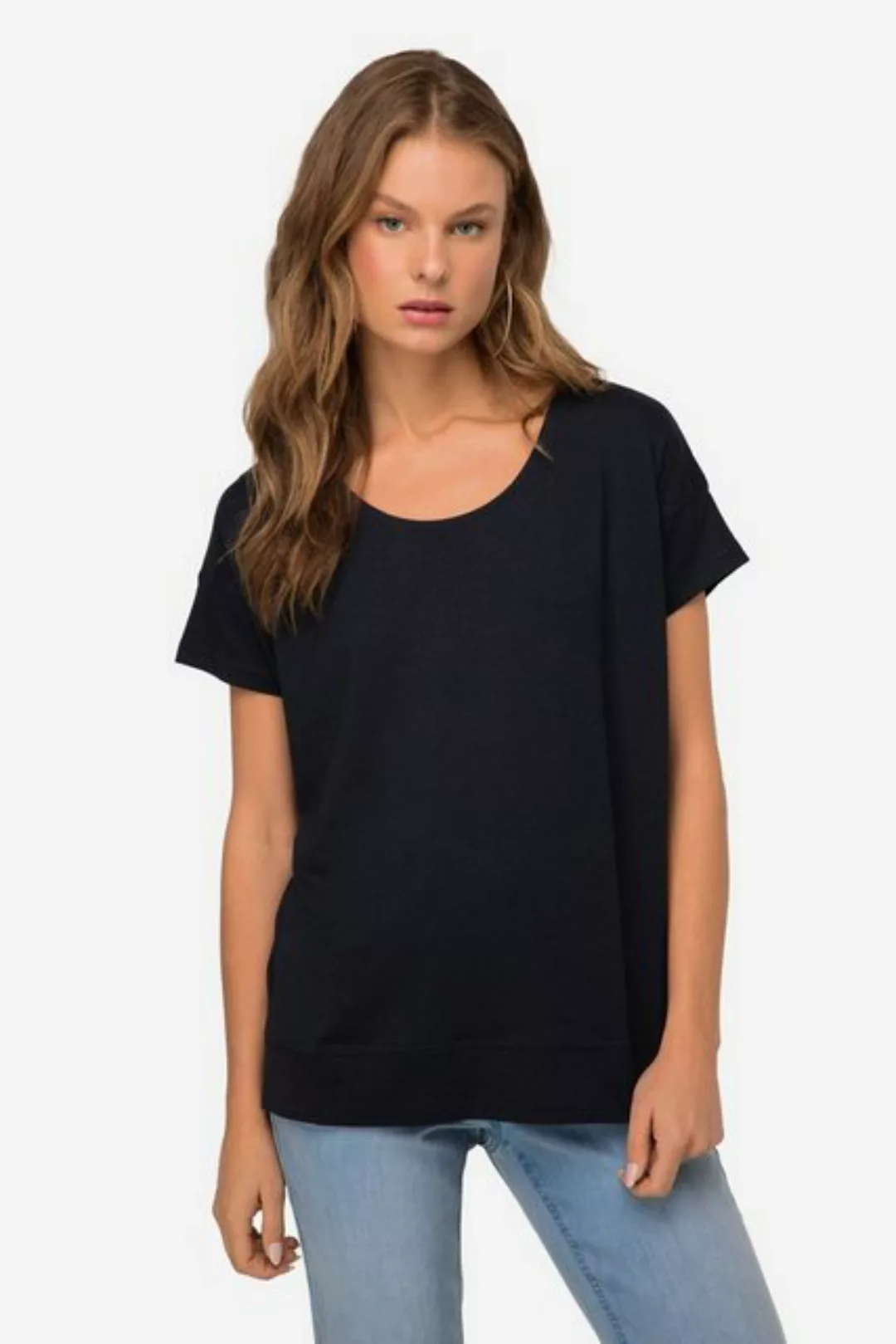 Laurasøn Rundhalsshirt T-Shirt oversized Rundhals Halbarm günstig online kaufen