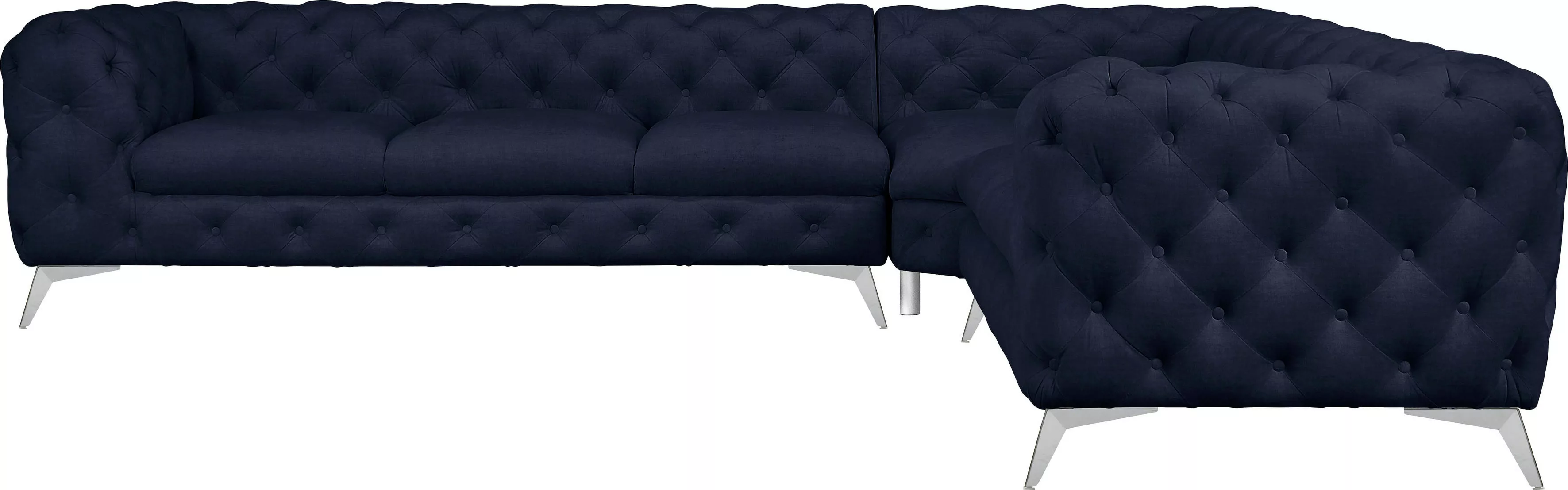 Leonique Chesterfield-Sofa "Glynis L-Form", aufwändige Knopfheftung, modern günstig online kaufen