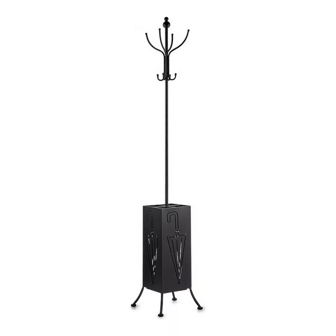 Garderobe Regenschirmständer Schwarz Metall (34 X 188 X 34 Cm) günstig online kaufen
