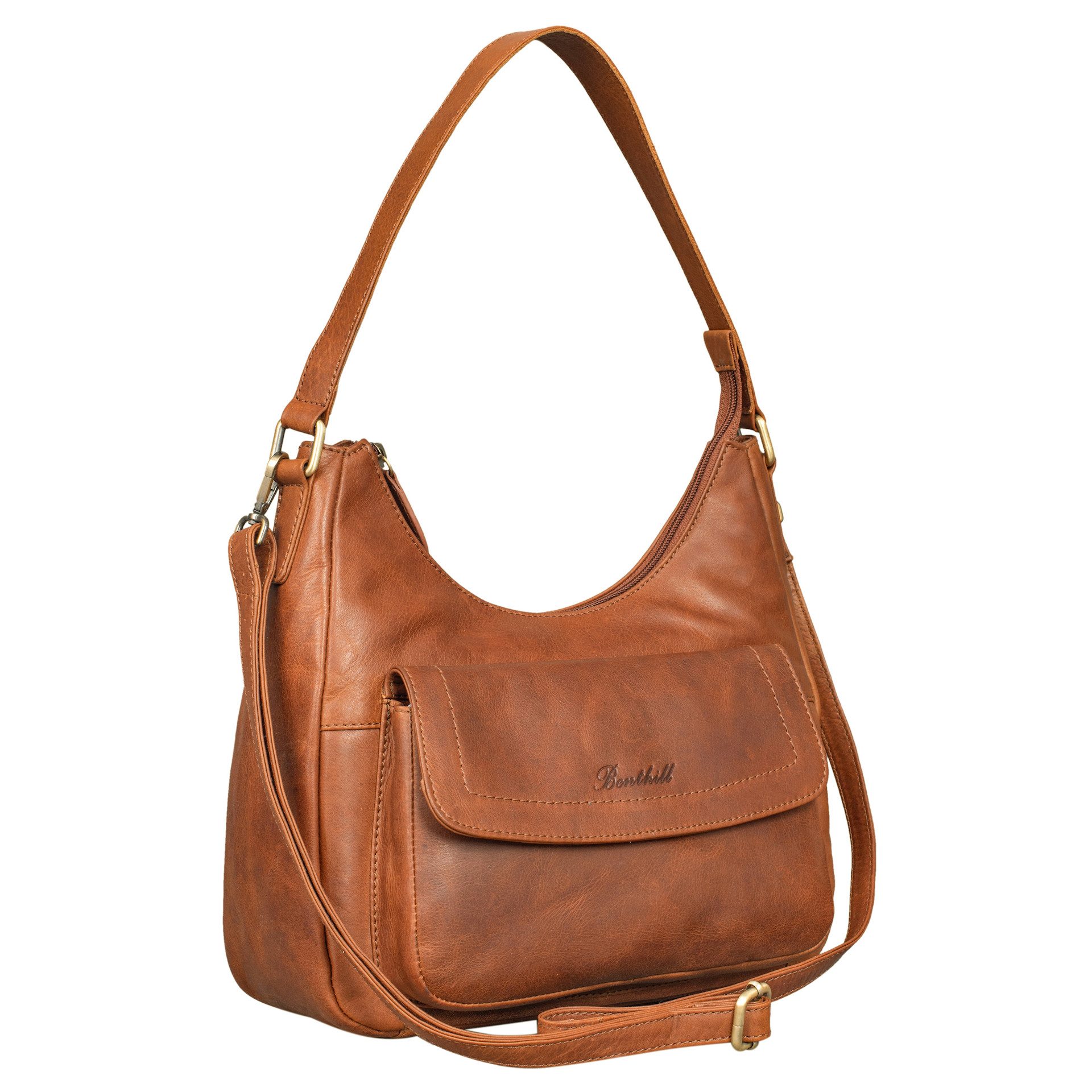 Benthill Handtasche Damen Echt Leder Schultertasche günstig online kaufen