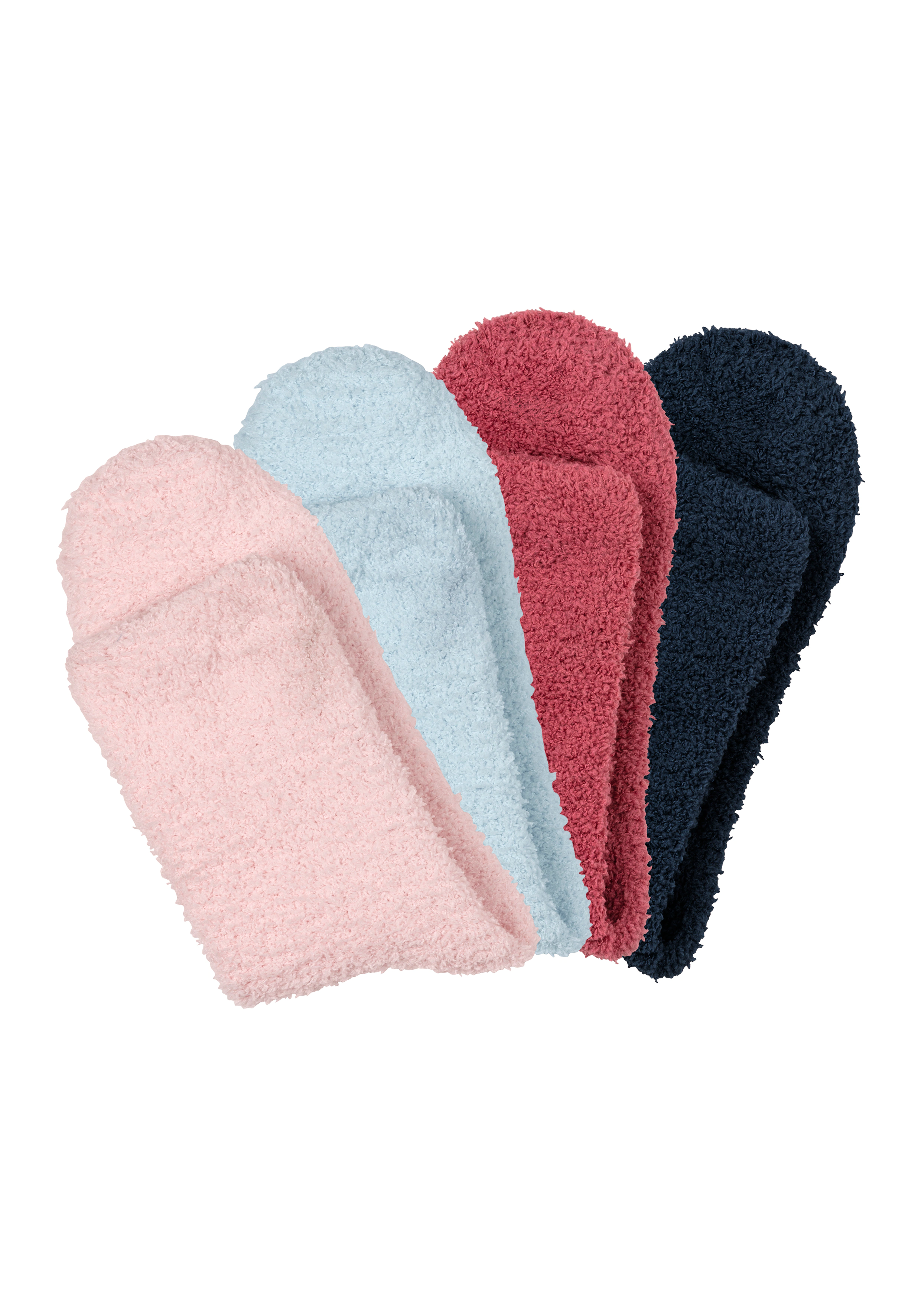 LASCANA Kuschelsocken, (Packung, 4 Paar), weich und warm, aus Flausch-Quali günstig online kaufen