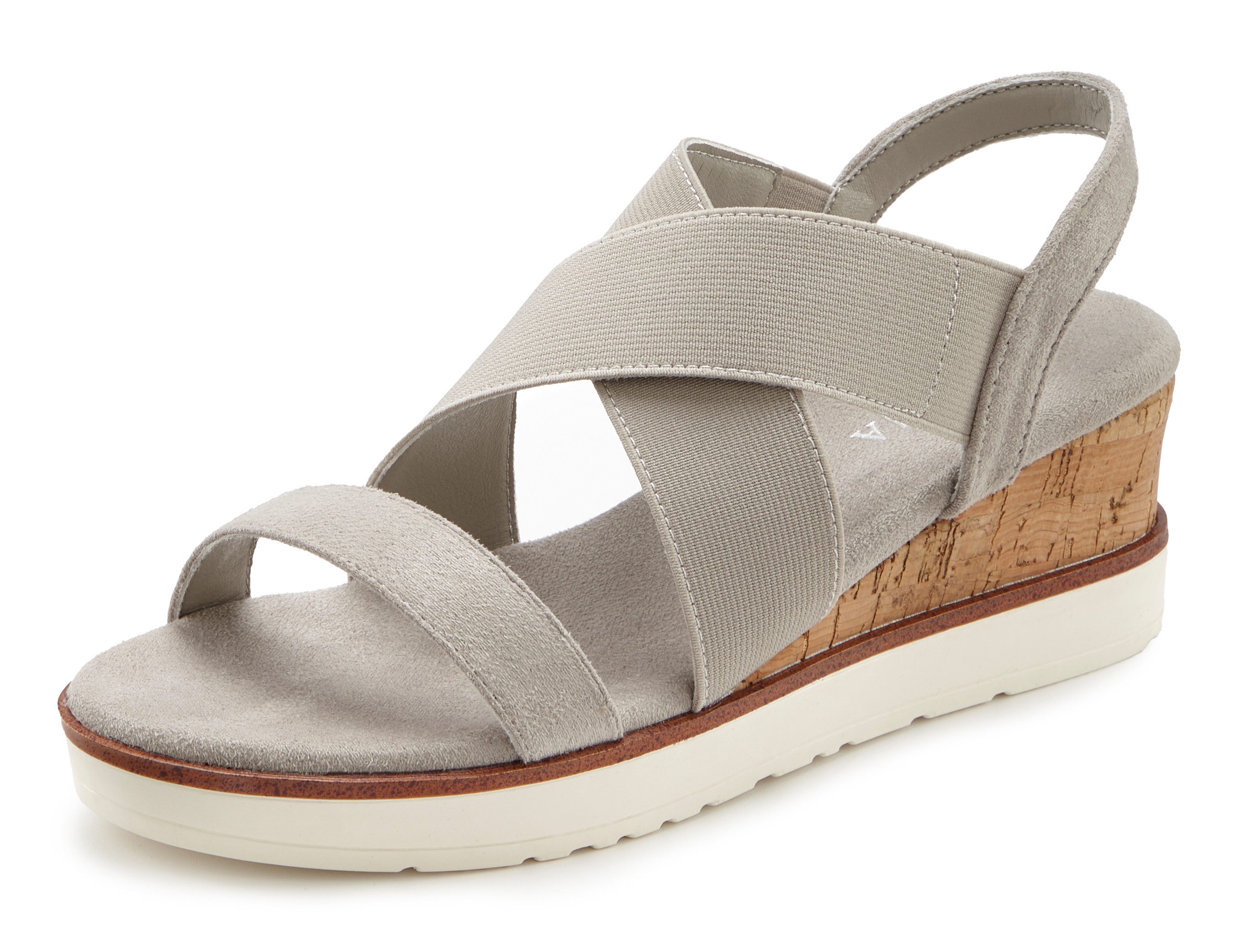 LASCANA Sandalette "Sommerschuh", Sandale, Sommerschuh mit Keilabsatz und e günstig online kaufen
